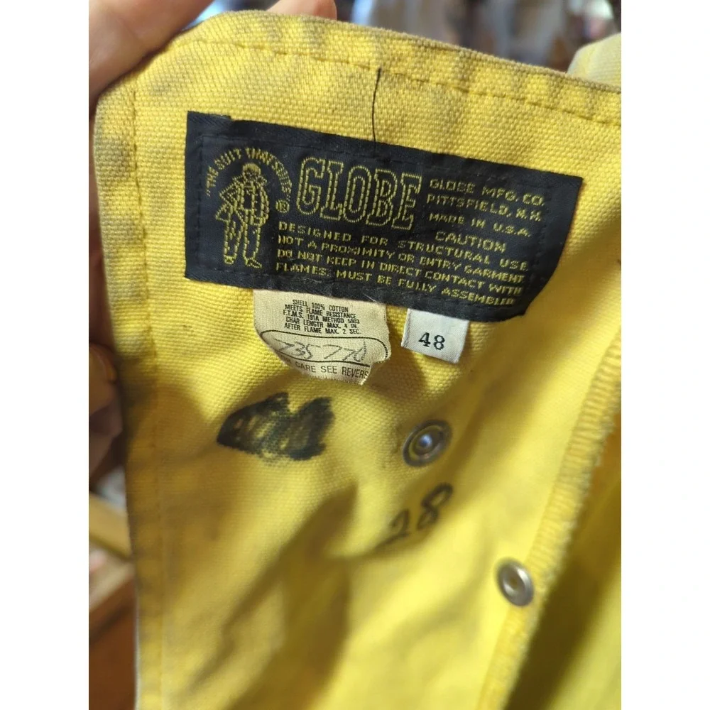 Vintage Retired Firefighter Turnout JACKET FIRE COAT USED‎ *SHELL ONLY* 48x40
